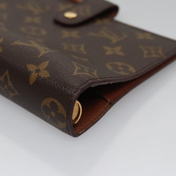 LOUIS VUITTON Monogram Agenda MM Day Planner Cover R20105 LV Auth BD008 - Picture 7 of 16